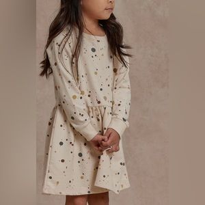 Rylee + Cru Long Sleeve Raglan Dress – Splatter Print (6–12M)